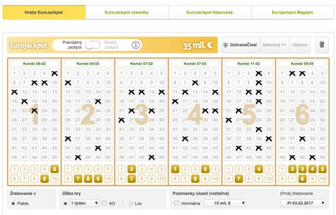 eurojackpot vysledky sk.
